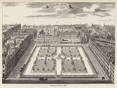 1700 yılında Leicester Meydanı by English School