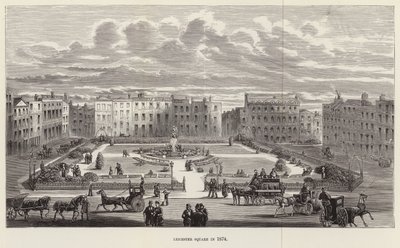 1874 yılında Leicester Meydanı by English School