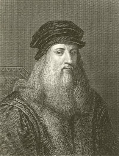 Leonardo da Vinci by English School