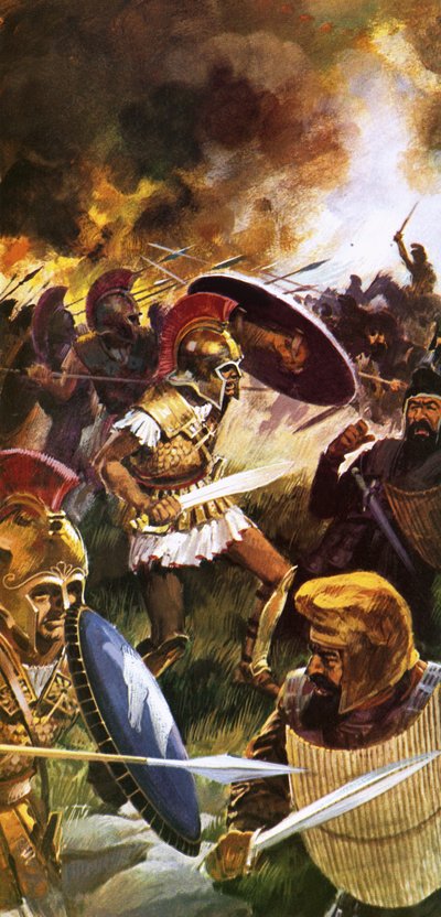 Leonidas ve askerleri sonuna kadar savaşıyor by English School