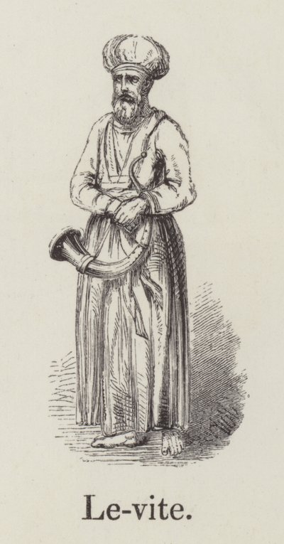 Levite (gravür) by English School