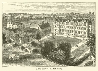 Leys Okulu, Cambridge (gravür) by English School