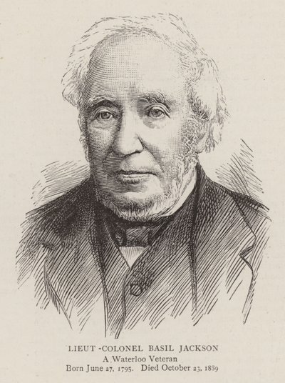 Yarbay Basil Jackson (gravür) by English School