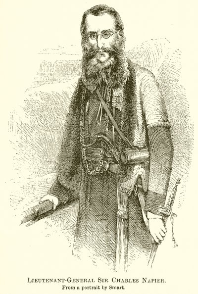 Korgeneral Sir Charles Napier by English School