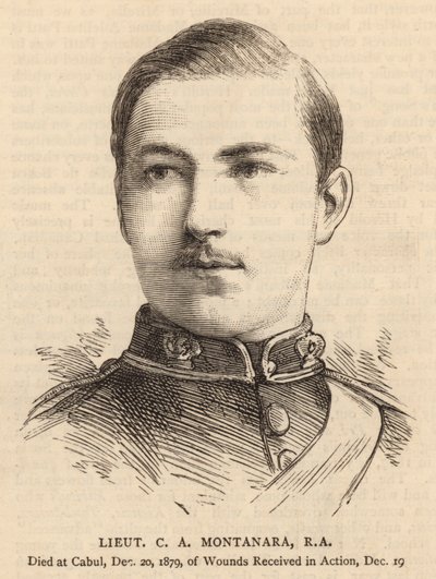 Teğmen CA Montanara, RA (gravür) by English School