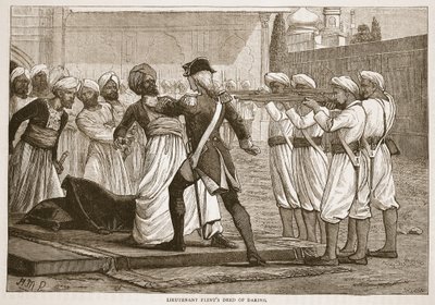 Teğmen Flints Cesaret Belgesi, James Grant tarafından Cassells Illustrated History of India