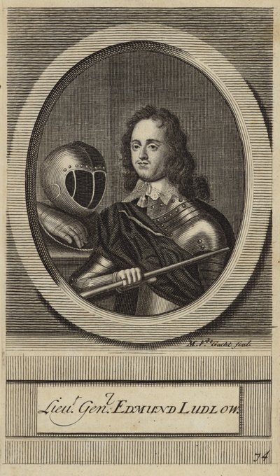 Korgeneral Edmund Ludlow by English School