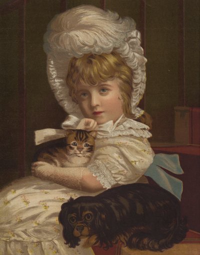 Küçük Güzeller (kromolitho) by English School