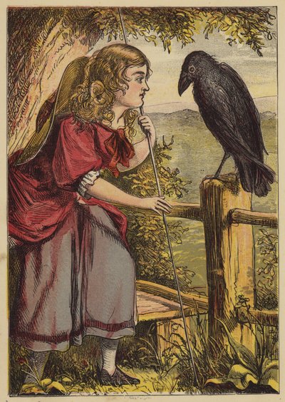 Küçük Bo-Peep (renkli gravür) by English School