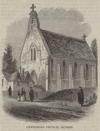Littlemore Kilisesi, Oxford (gravür) by English School