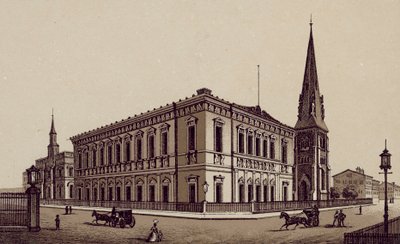 Liverpool: Philharmonic Hall (lito) by English School