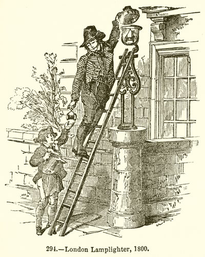 Londra Lamplighter, 1800 by English School