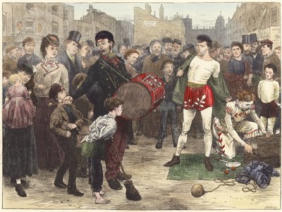 Londra sokak akrobatları by English School