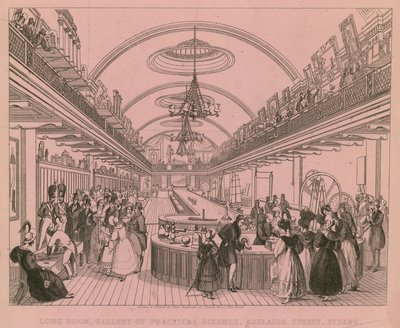 Long Room, Pratik Bilimler Galerisi, Adelaide Street, Strand, Londra by English School