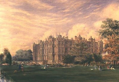 Longleat House, Wiltshire, 1850 dolayları (suluboya) by English School