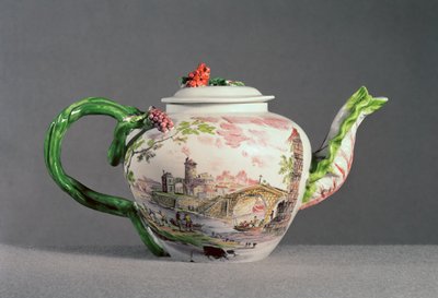 Longton Hall çaydanlığı, c.1755 (porselen) by English School