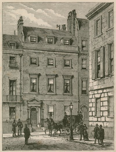 Lord Beaconsfields evi, 19 Curzon Caddesi, Mayfair by English School