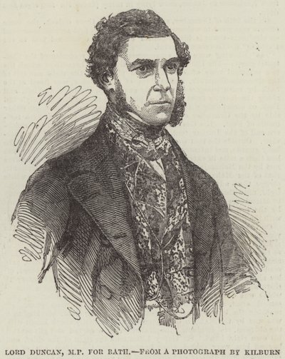 Lord Duncan, Bath Milletvekili (gravür) by English School