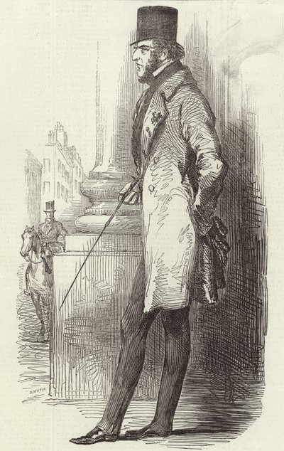 Lord George Bentinck (gravür) by English School