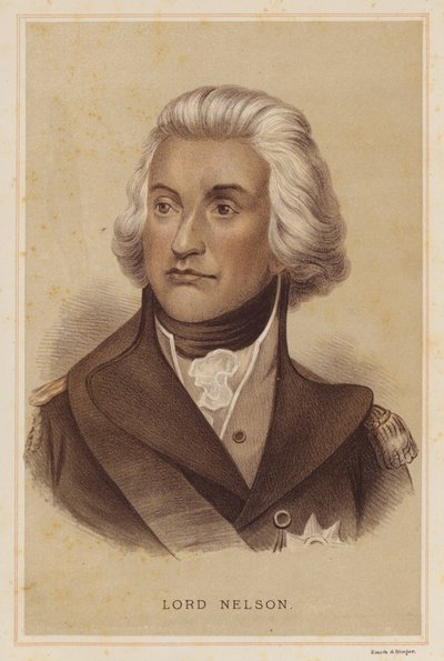 Lord Nelson (renkli taş) by English School