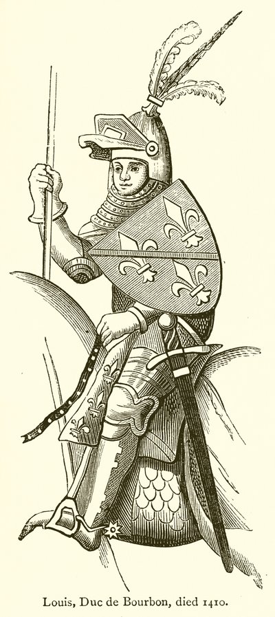 Louis, Bourbon Dükü, 1410'da öldü by English School