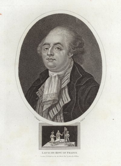 Fransa Kralı XVI.Louis by English School
