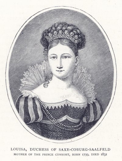Louisa, Saxe-Coburg-Saalfeld Düşesi by English School
