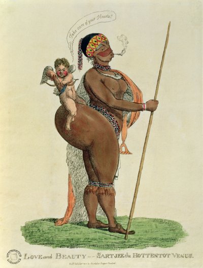 Aşk ve Güzellik - Sartjee the Hottentot Venüs, 1810 by English School