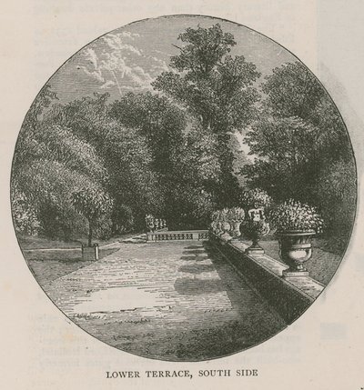 Alt teras, güney tarafı, Holland House by English School