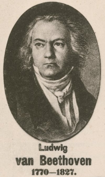 Ludwig van Beethoven (gravür) by English School
