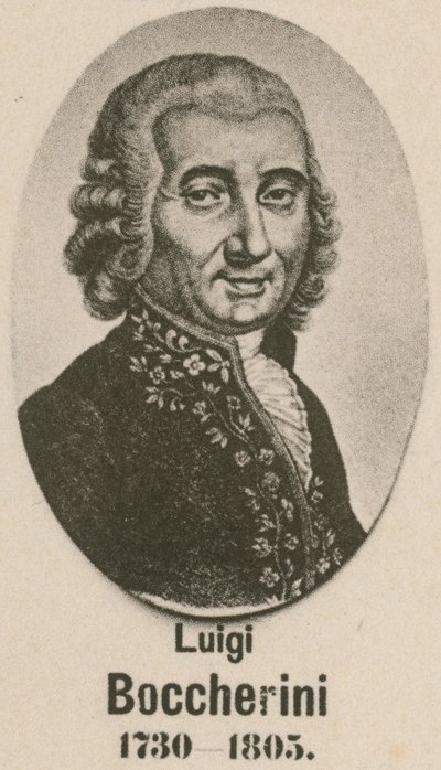 Luigi Boccherini (gravür) by English School
