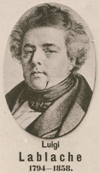 Luigi Lablache (gravür) by English School
