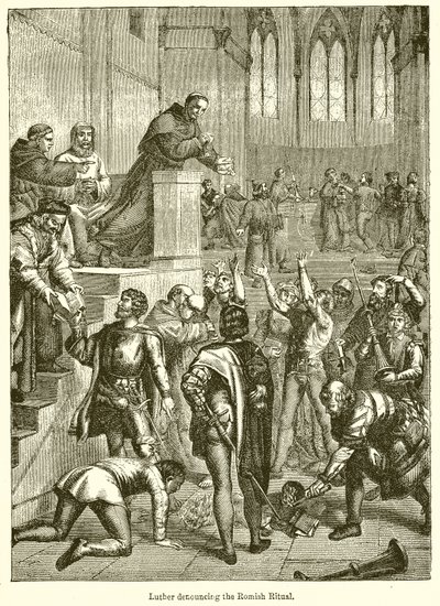 Luther, Roma Ritüelini kınadı by English School
