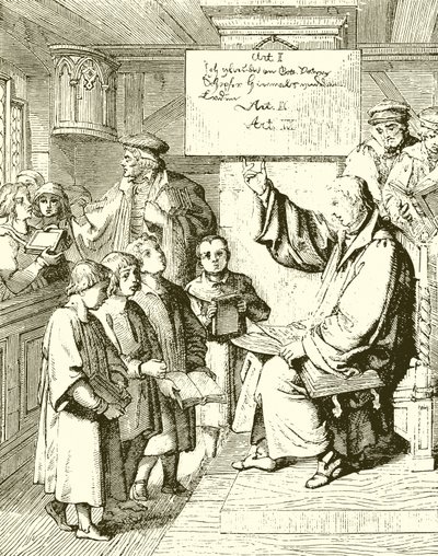 Luther çocuklara öğretiyor by English School