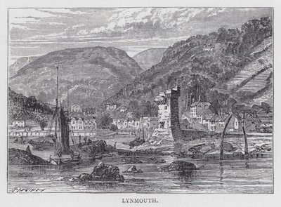 Lynmouth (gravür) by English School