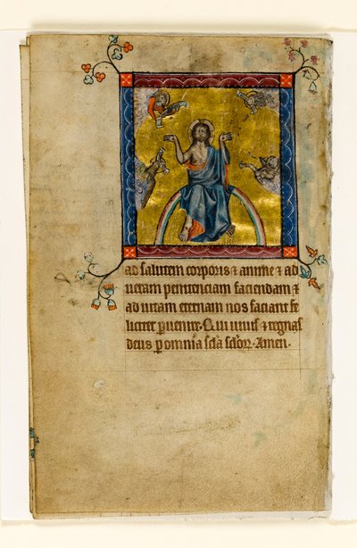 MS 1-2005, fol. 8v: Yargıda Mesih, Macclesfield Psalter