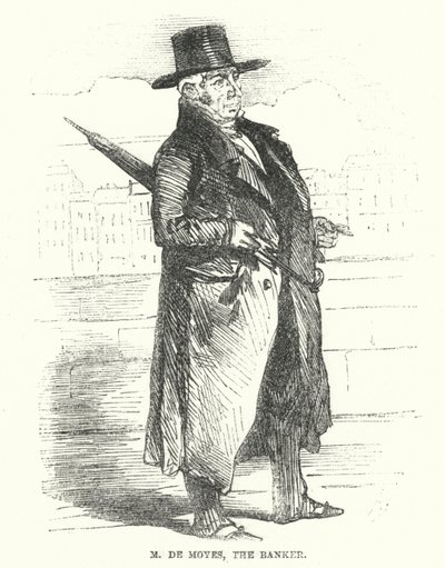 M De Moyes, Bankacı (gravür) by English School