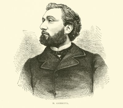 M Gambetta, Eylül 1870 by English School
