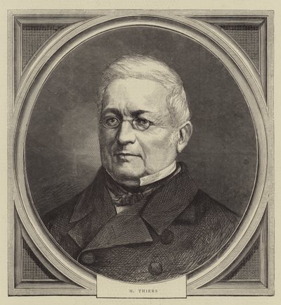 M Thiers (gravür) by English School