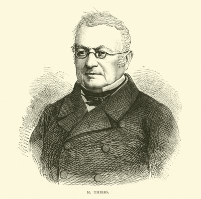 M Thiers, Eylül 1870 by English School