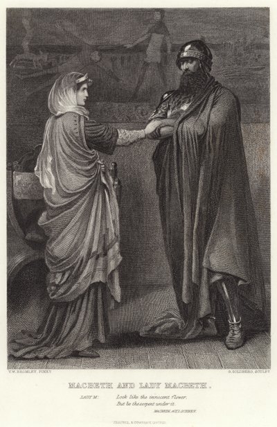 Macbeth ve Lady Macbeth, Macbeth, Perde I, Sahne V by English School