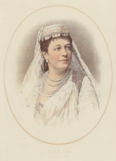 Madam Albani, Prima Donna (renkli taş) by English School