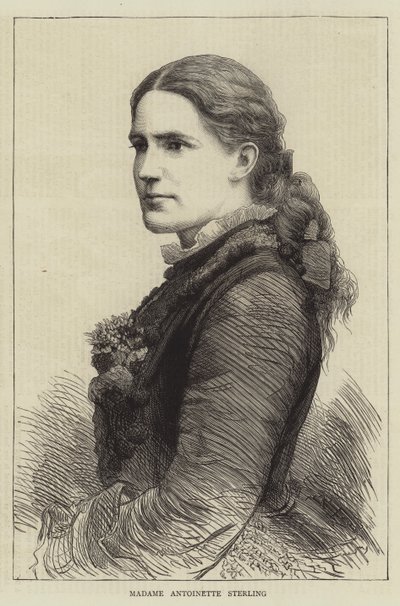 Madam Antoinette Sterling (gravür) by English School
