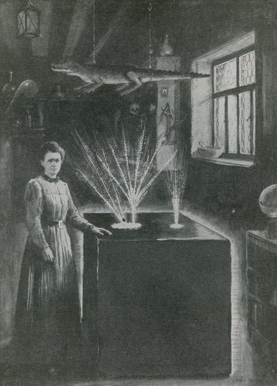 Madam Curie, modern simyacı by English School