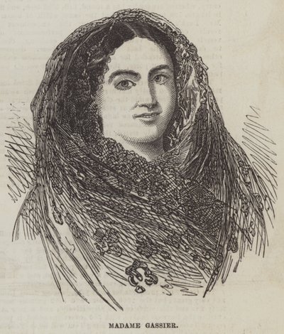 Madam Gassier (gravür) by English School