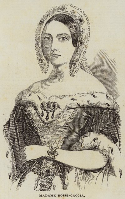 Madam Rossi-Caccia (gravür) by English School