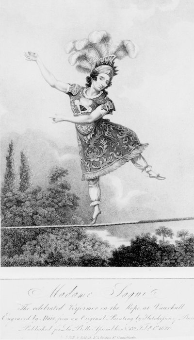 Madame Saqui, Londra