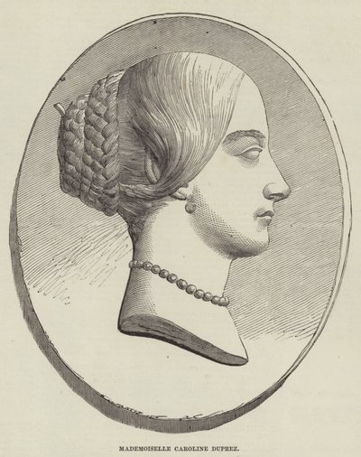 Matmazel Caroline Duprez (gravür) by English School