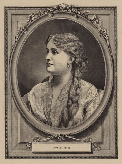 Mademoiselle Sessi (gravür) by English School