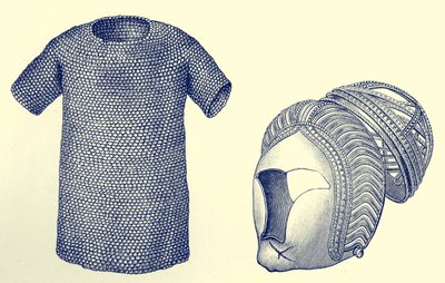 Posta ceketi ve gümüş miğfer, M.S. 450